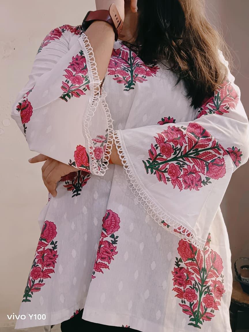 Eira ❄️ – Short Kurti with Unique Sleeves