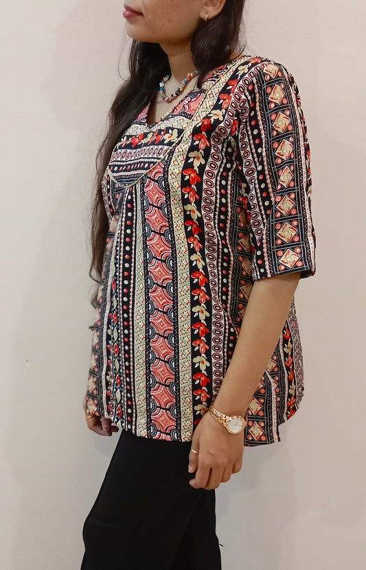 Shreevaan Jaipuri Short Kurti