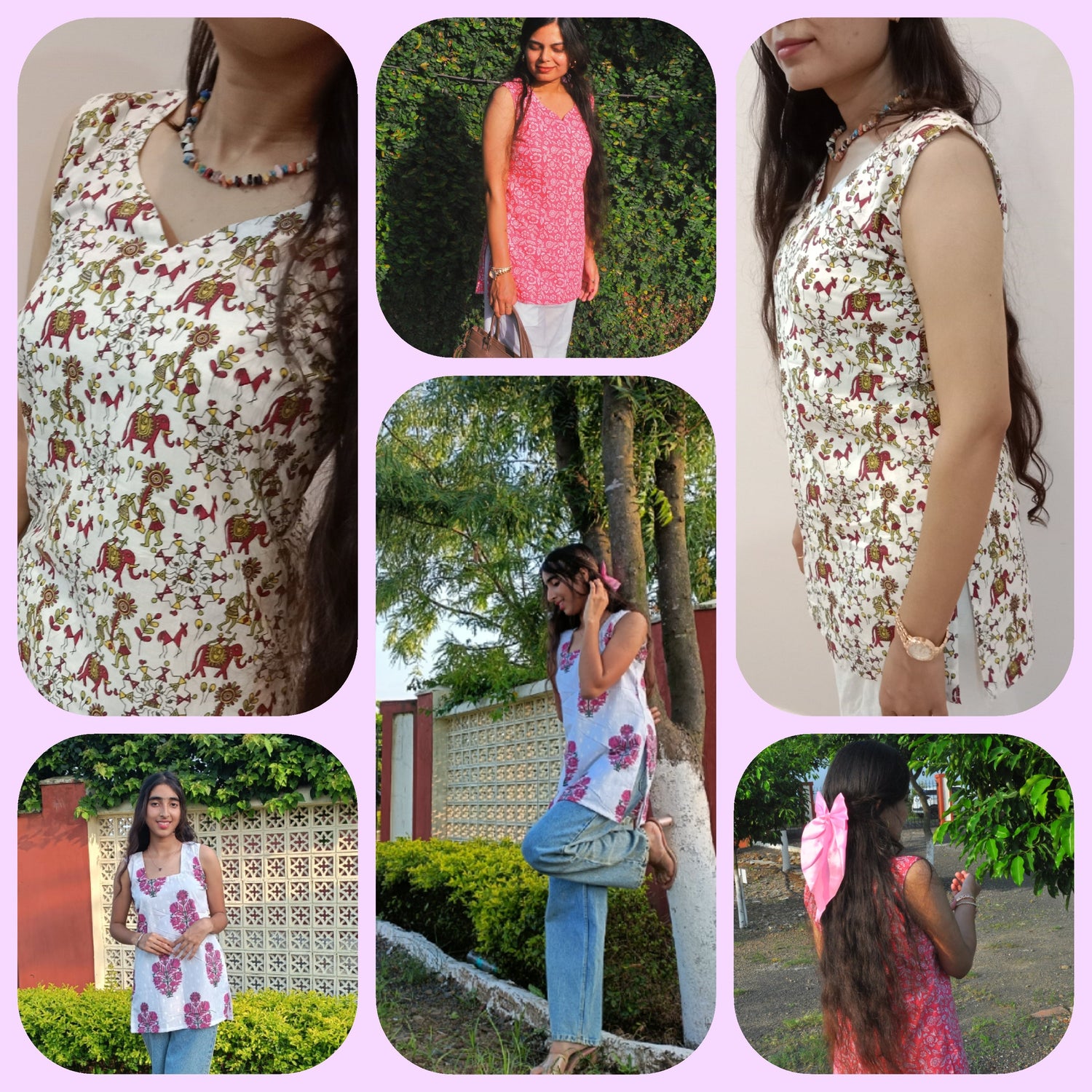 Cotton Sleeveless Kurtis 🌸