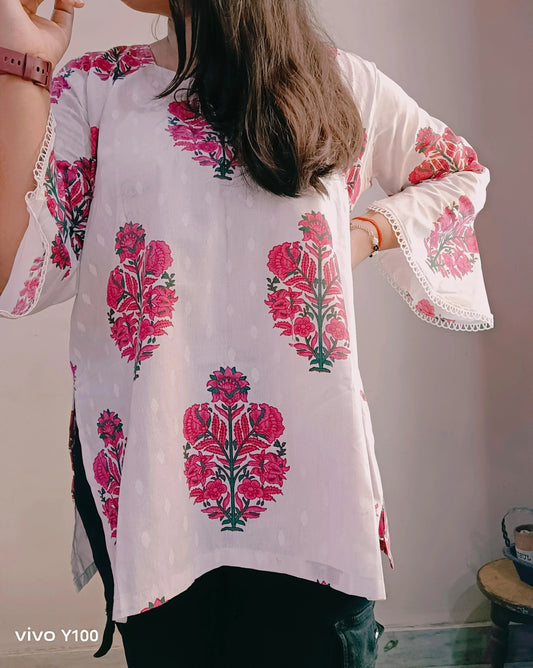 Eira ❄️ – Short Kurti with Unique Sleeves